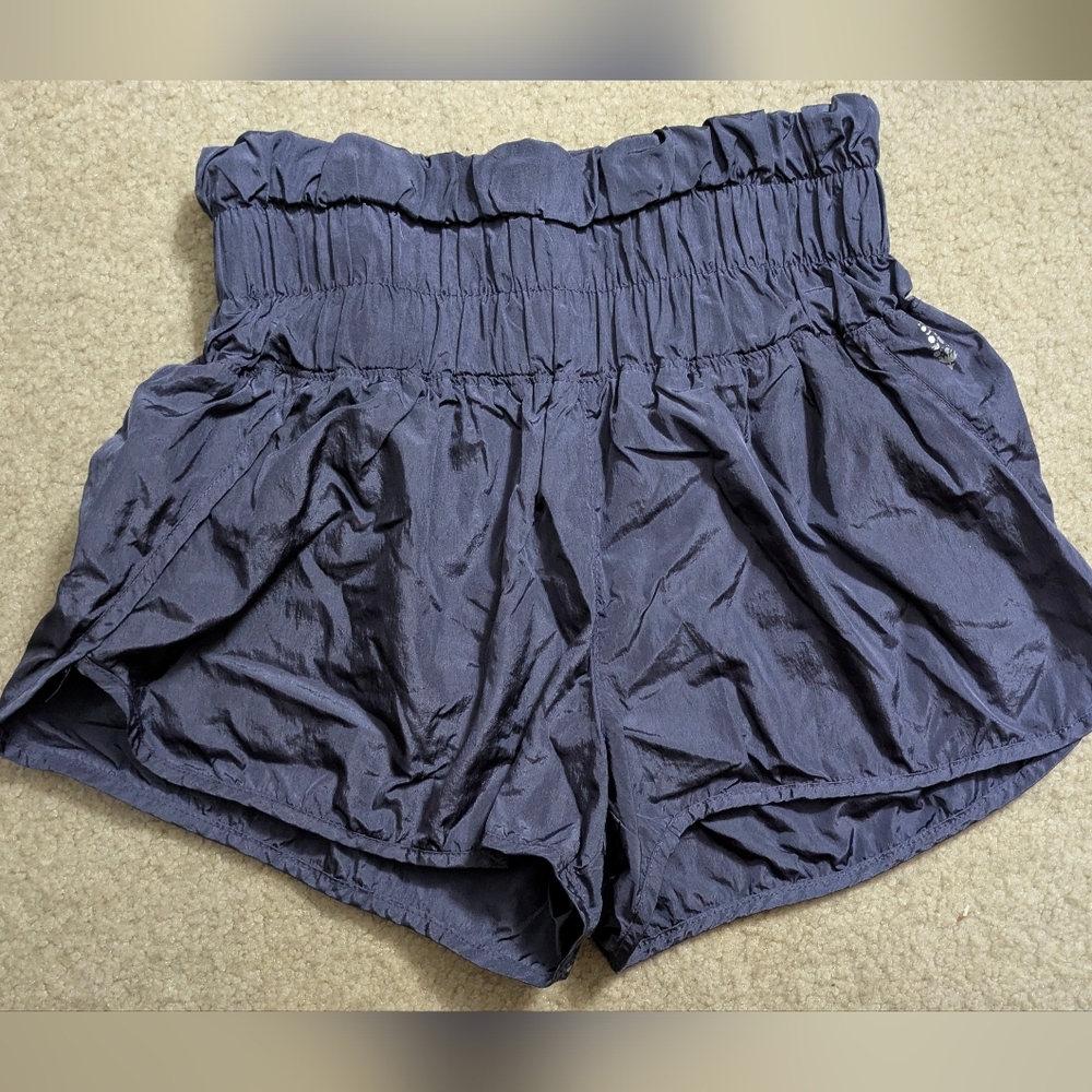 FP Movement by Free People High Waist Navy Shorts